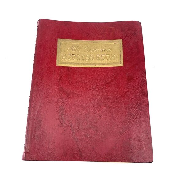 Vintage All Occasion Address Phone Book 1947 Phillips Unused 6.5 x 5" NOS - Picture 1 of 13